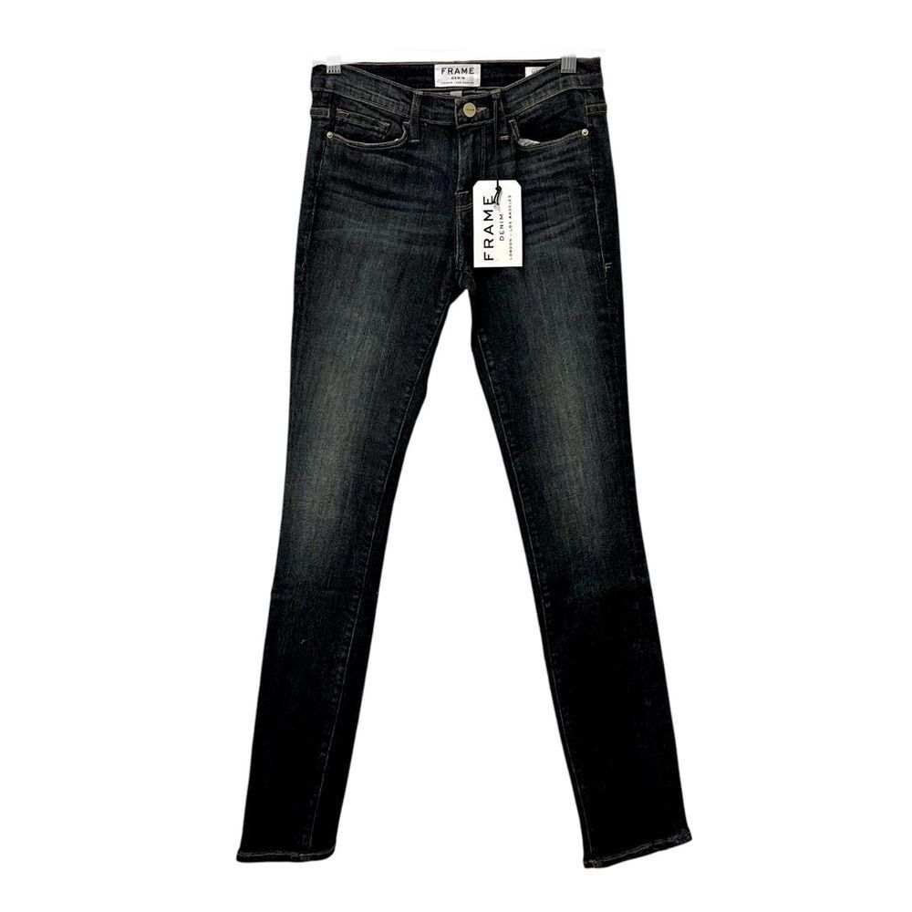 Frame Le skinny de Jeanne dark blue wash jeans, size 27